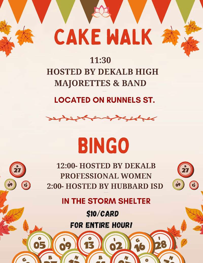 Cake Walk & Bingo