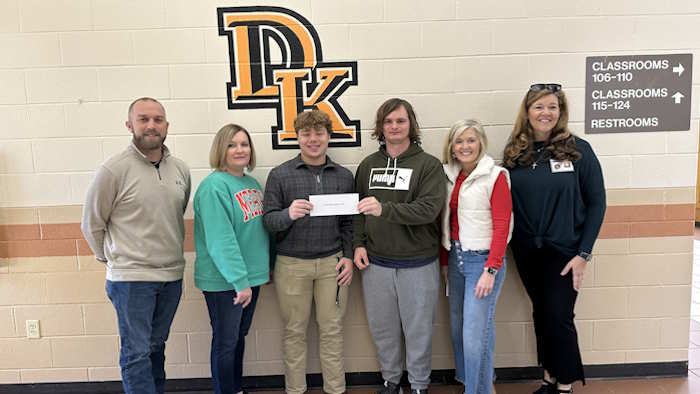 Oktoberfest Check Presentation to DeKalb Kords