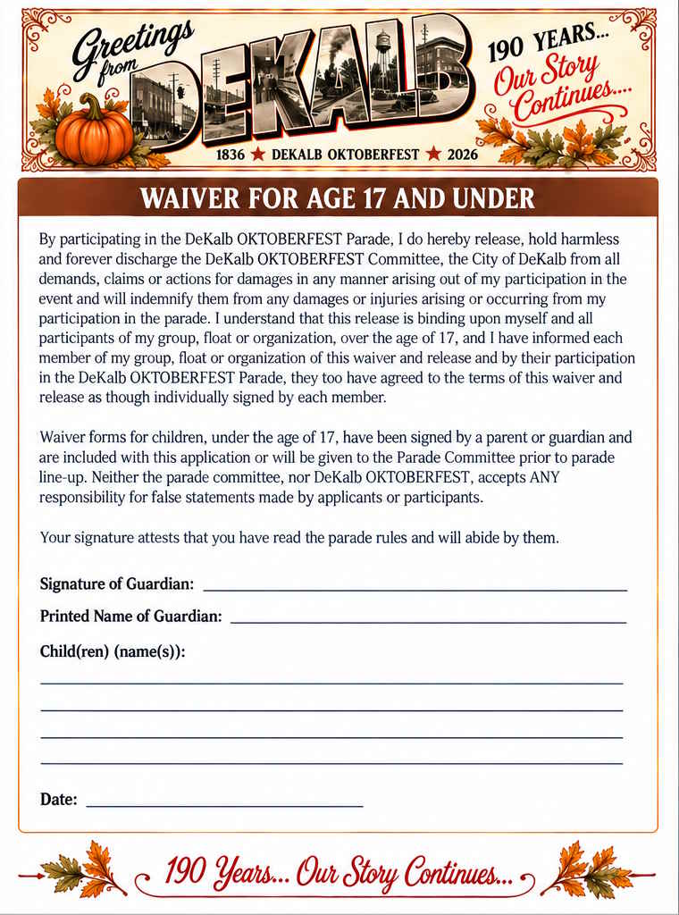 2026 Oktoberfest Parade Application 2