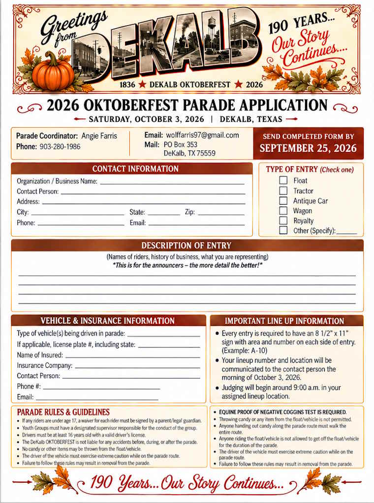 2026 Oktoberfest Parade Application 1