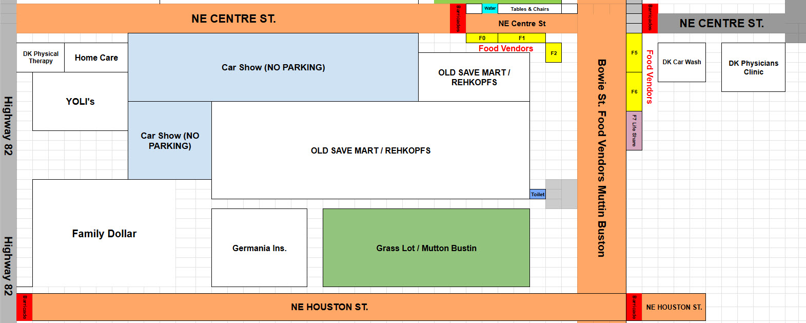 Vendor Booth Map