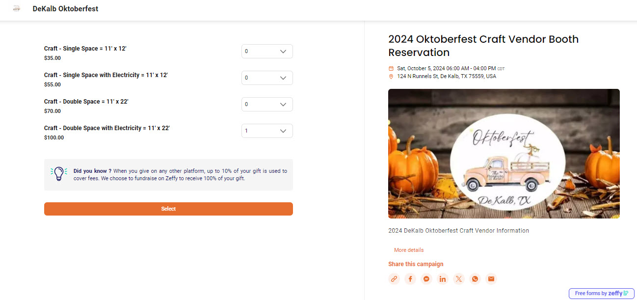 Zeffy Craft Vendor Pic