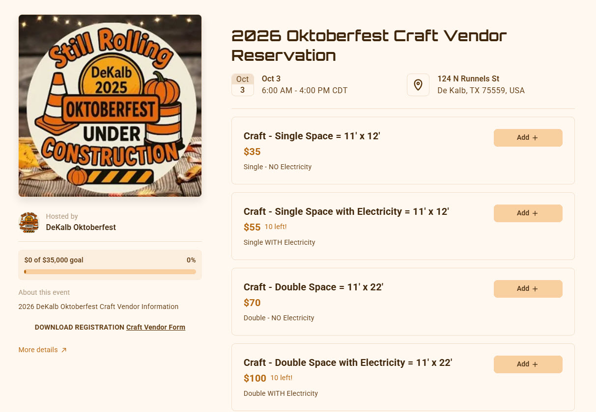 Zeffy Craft Vendors - 2026
