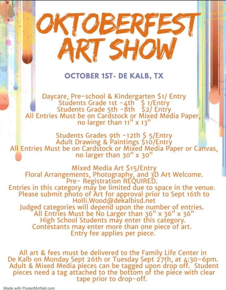 Oktoberfest Art Show Poster Oktoberfest Art Show Poster