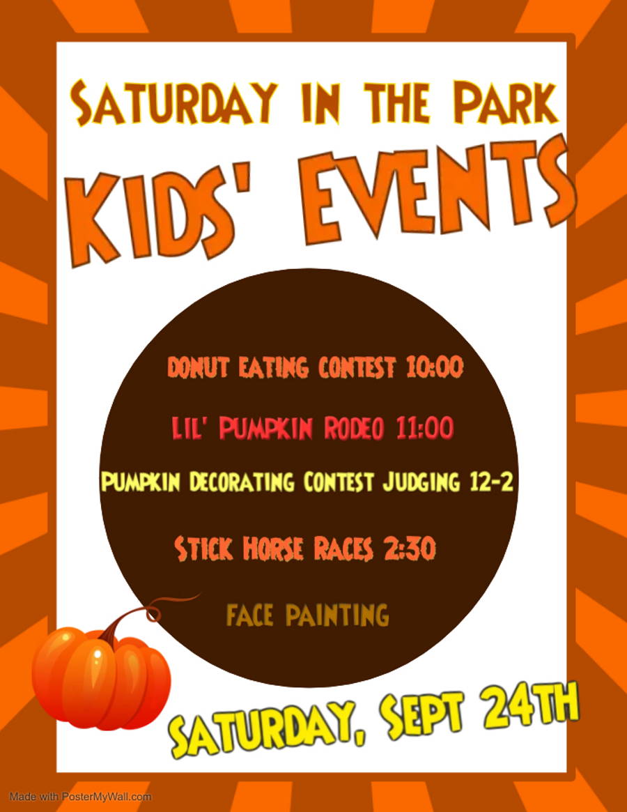 Saturday in the Park Kids Poster Schedule Saturday in the Park Kids Poster Schedule